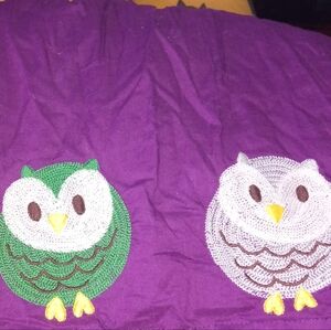 Mini Boden Purple Owl Skirt 11-12